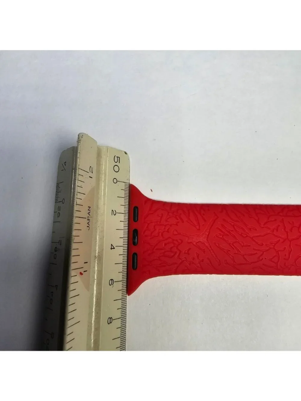 Air Jordan Apple Watch Textured Silicone Sport Band (42mm/44/46/49) Red